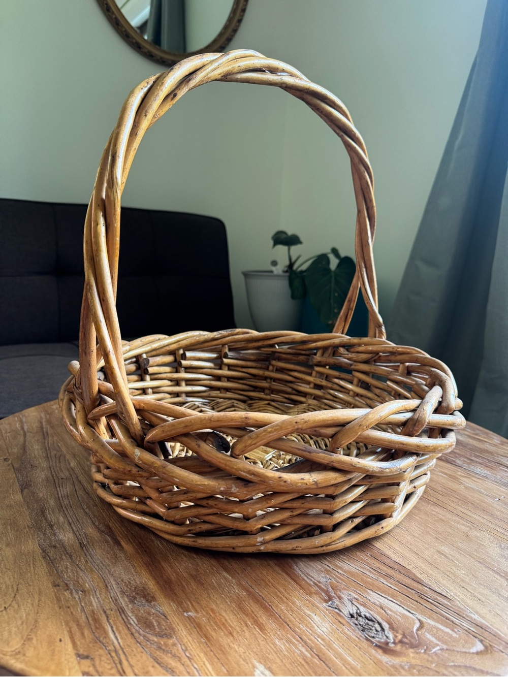 Woven wicker Decorative Basket - Natural Brown